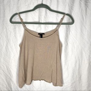 Forever 21 Flowy Tan Tank Top